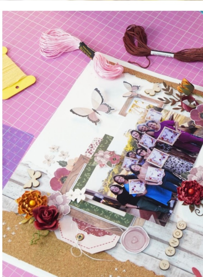 Detalhes de scrapbook