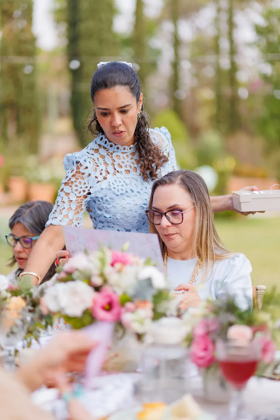 Momento de criação durante a experiência