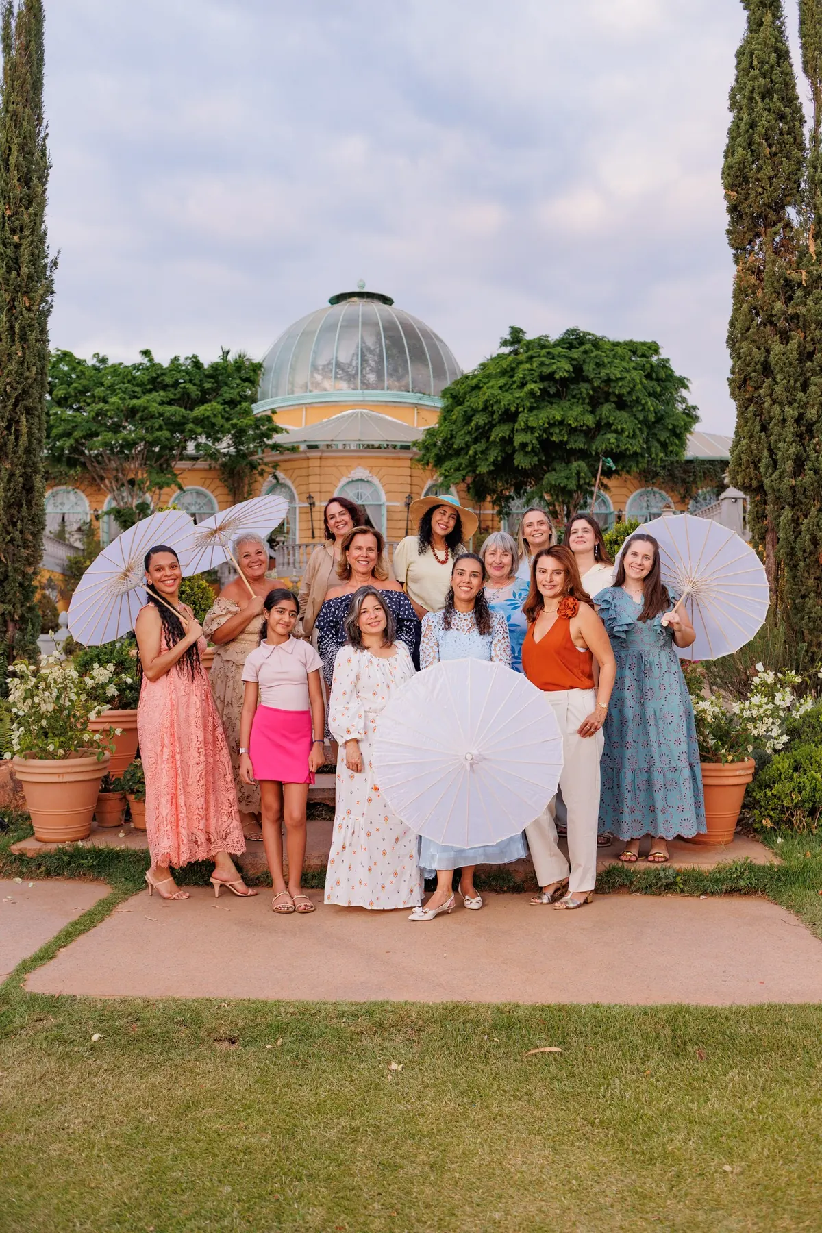 Grupo da primeira edição da experiência Papillon na Villa Giardini
